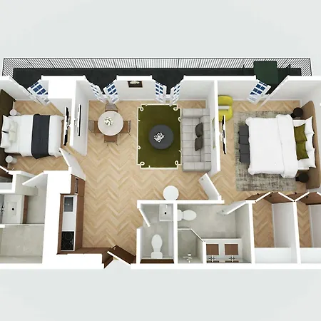 Harmony Collection I 2br 4p Opera Grevin Apartment *